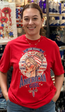 250 Years American Girl T-Shirt in Red