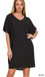 Zenana T-Shirt Pocket Dress, Assorted Colors