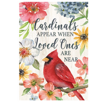 ‘Cardinals Appear’ Decorative Flag
