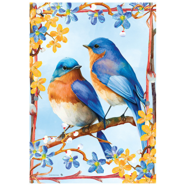 ‘Lovely Bluebirds’ Decorative Flag