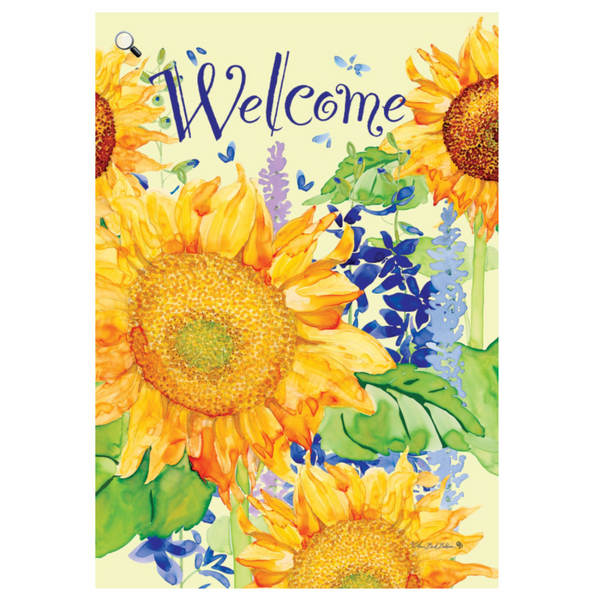 ‘Happy Sunflowers’ Decorative Flag