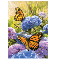 ‘Monarch Hydrangeas’ Decorative Flag