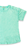 ZENANA Acid Washed Round Neck T-Shirt, Assorted Colors