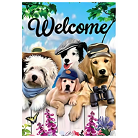 ‘Dapper Dogs’ Decorative Flag