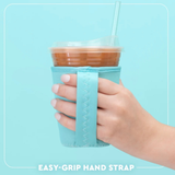 SWIG “Gameday Gingham Purple + Yellow” Small Iced Cup Coolie