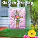 ‘Magnolia Hallelujah Cross’ Decorative Flag