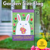 ‘Happy Easter Bunny Head’ Decorative Flag