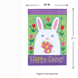 ‘Happy Easter Bunny Head’ Decorative Flag