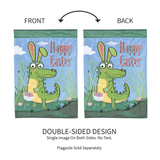 ‘Happy Easter Alligator’ Decorative Flag