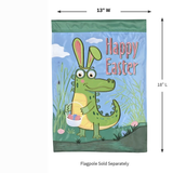 ‘Happy Easter Alligator’ Decorative Flag
