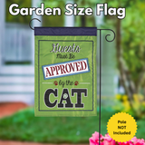 ‘Guest Must Be Approved By Cat’ Decorative Flag