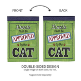 ‘Guest Must Be Approved By Cat’ Decorative Flag