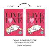 ‘LIVE LOVE PURR’ Decorative Flag