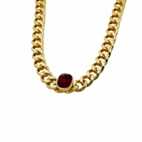 Jane Marie Tiera Garnet Necklace