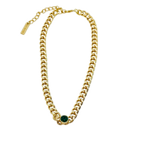 Jane Marie Tiera Emerald Necklace