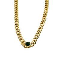 Jane Marie Tiera Emerald Necklace