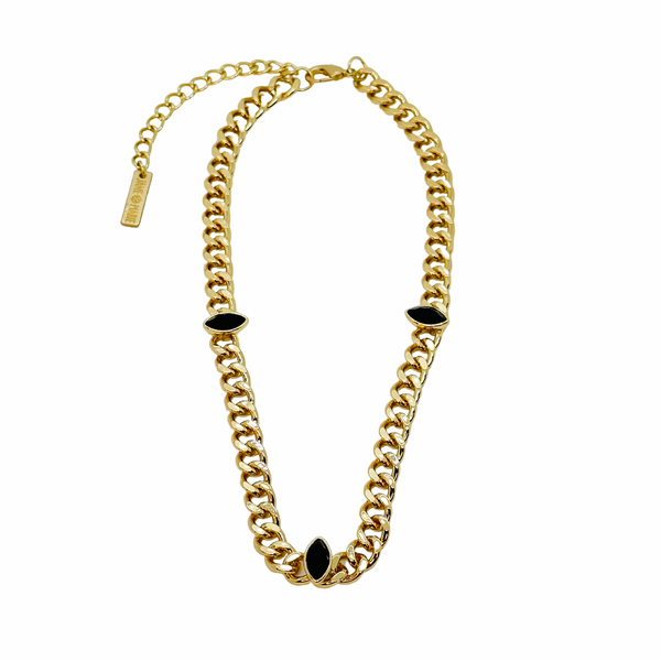 Jane Marie Tiera Jet Necklace