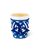SWIG “Gameday Gingham Royal” Small Iced Cup Coolie