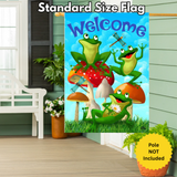 ‘Happy Frogs Summer’ Decorative Flag