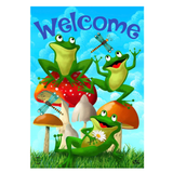 ‘Happy Frogs Summer’ Decorative Flag