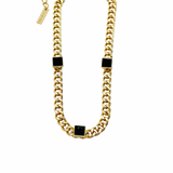 Jane Marie Tiera SQ. Clear Necklace