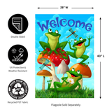 ‘Happy Frogs Summer’ Decorative Flag