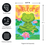 ‘Peaceful Frog’ Decorative Flag