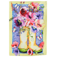 ‘Se-Floral Boots’ Decorative Flag