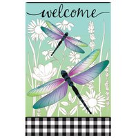 ‘Dragonflies & Wildflowers’ Decorative Flag