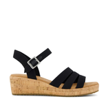 Tom’s “Julia” Wedge Sandal in Black