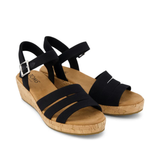 Tom’s “Julia” Wedge Sandal in Black