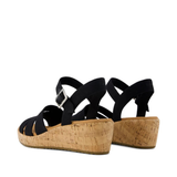 Tom’s “Julia” Wedge Sandal in Black