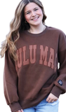 LULU MAC, Mono Sweatshirt, Brown