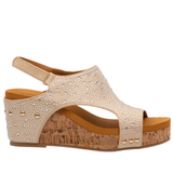 Maker’s Shoes “Barbara” Rhinestone Wedge, Assorted Colors