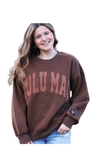 LULU MAC, Mono Sweatshirt, Brown