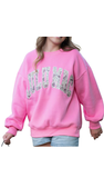 LULU MAC Sweatshirt in Bubblegum/Camo