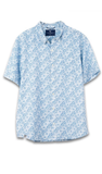 Simply Southern Men’s Coastal Button Down, Blue Flower