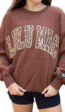 LULU MAC Sweatshirt in Brown / Leopard