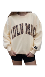 LULU MAC Sweatshirt in Butter / Leopard