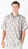 Simply Southern Men’s Polo in Gray Camo