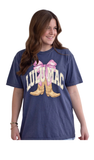 LULU MAC T-Shirt Stripes Boots, China Blue
