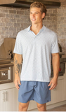 Simply Southern Men’s Water Dude Polo in Sky