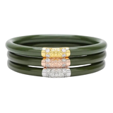 BuDha Girl, Three Kings AW Bangles Set/3 in Jade
