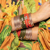 BuDha Girl, Three Kings AW Bangles Set/3 in Jade