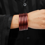 BuDha Girl, Merlot All Weather Bangle Set/6