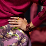 BuDha Girl, Merlot All Weather Bangle Set/6