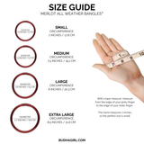 BuDha Girl, Merlot All Weather Bangle Set/6