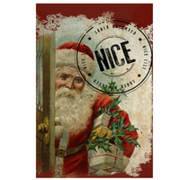 ‘Santa Nice Stamp’ Decorative Flag