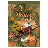 ‘Fall Harvest Wheelbarrow’ Decorative Flag