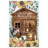 ‘Welcome to the Chicken Coop’ Decorative Flag